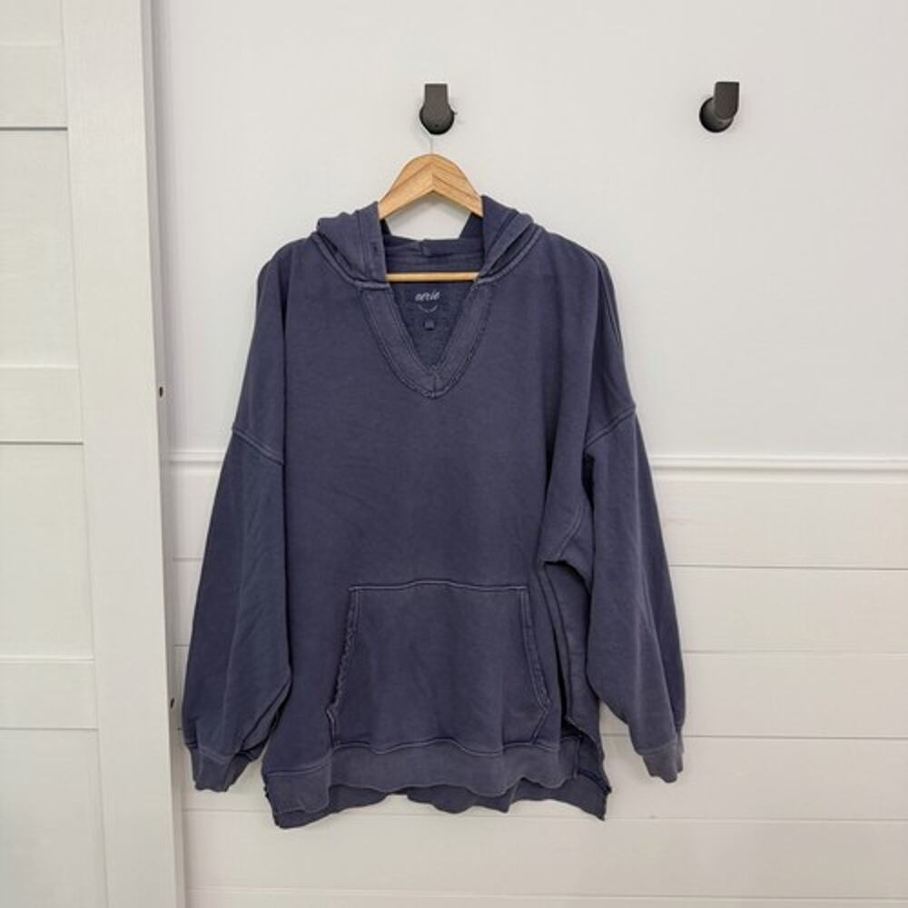 Women’s Aerie Hooded Pullover Hoodie Oversized Fit Sweatshirt Size Large L